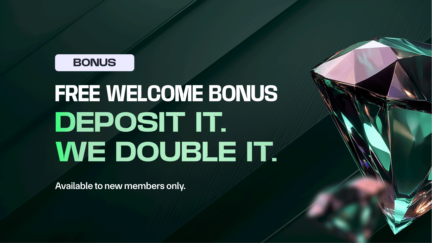 Double the Thrill: 100% Match Bonus Awaits!